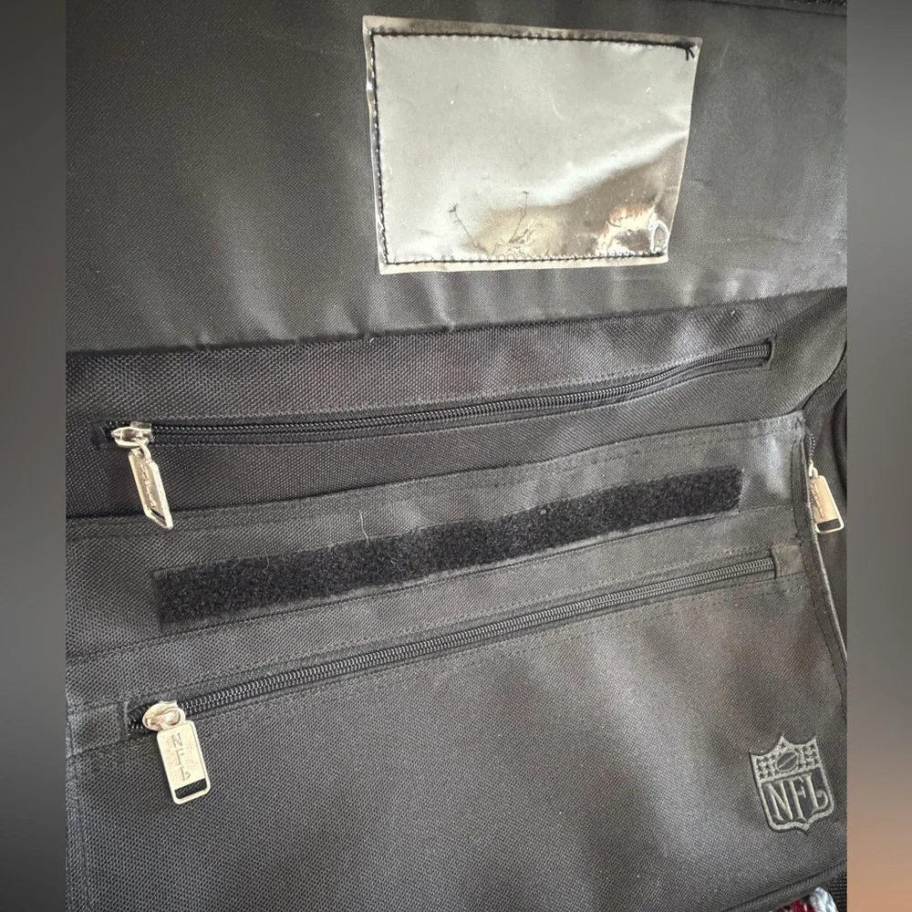 NFL Branded Large Black Laptop Travel Business Carry on Multi Compartment Bag